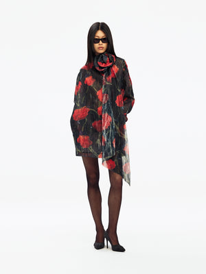 MINI MERCEDES ROSE SCARF DRESS
