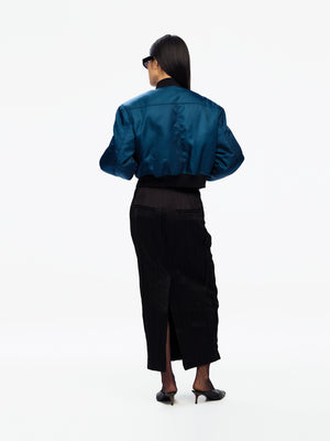 CROPPED BOMBER