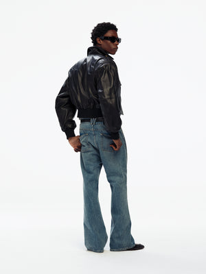 CROPPED LEATHER JACKET