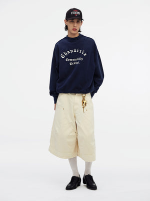 CHAVARRIA COMMUNITY CENTER - HOOLIGAN CREWNECK - PEACOAT