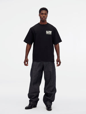 "FASHION SERVICES" - STANDARD TEE - BLACK