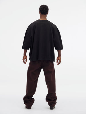 DOUBLE LOGO BUFFALO TEES - BLACK