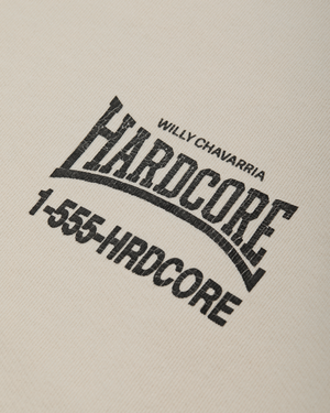 HARDCORE MUSCLE TEE - SNOW WHITE