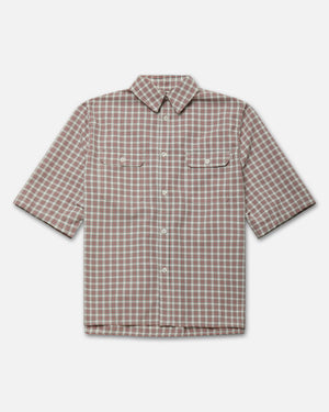 SS CORCORAN SHIRT - RED/WHT PLAID
