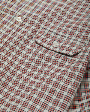 SS CORCORAN SHIRT - RED/WHT PLAID