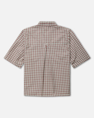 SS CORCORAN SHIRT - RED/WHT PLAID