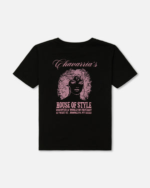 'HOUSE OF STYLE' RINGER TEE - BLACK BEAUTY