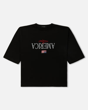 WELCOME TO AMERICA - BUFFALO TEE - BLACK BEAUTY