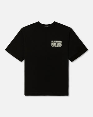 "FASHION SERVICES" - STANDARD TEE - BLACK