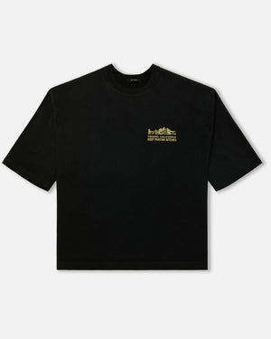 OUR LADY OF DISCERNMENT  - BUFFALO TEE - BLACK BEAUTY