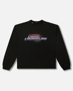 CRISIS COUNSELING LS BUFFALO TEE - BLACK BEAUTY