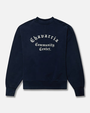 CHAVARRIA COMMUNITY CENTER - HOOLIGAN CREWNECK - PEACOAT