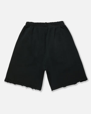 "HARDCORE" BUFFALO SWEATSHORT - BLACK BEAUTY