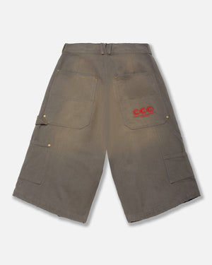 STOCKTON DBL KNEE SHORT - CONCRETE