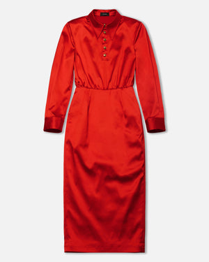 POLO DRESS - RED HOT