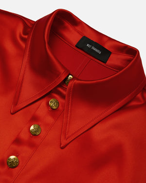 POLO DRESS - RED HOT