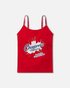WILLY LECHE CHOLITA TANK - RED HOT