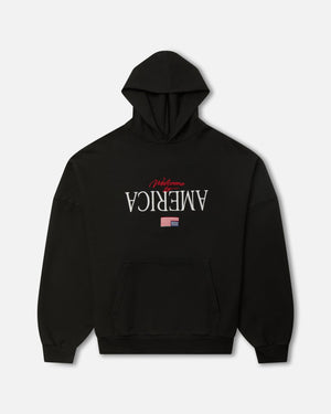 WELCOME TO AMERICA - HOOLIGAN HOODIE - BLACK BEAUTY