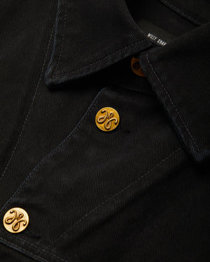 CHACHI DENIM TRUCKER - BLACK BEAUTY