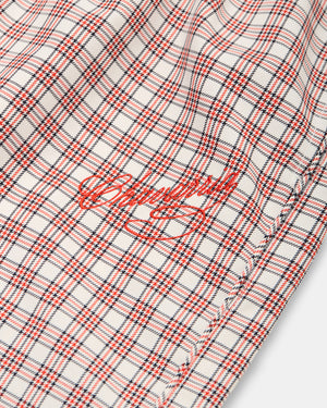 RUFF RIDER TRACK PANT - RED/WHITE PICNIC PLAID