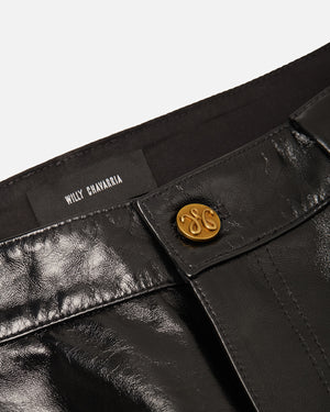 LTHR BAD BOY JEAN - BLACK BEAUTY