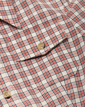 CHAVELA S/S SHIRT - RED/WHT PLAID
