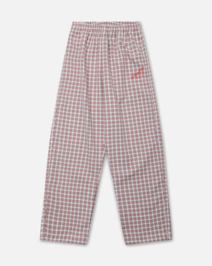 RUFF RIDER TRACK PANT - RED/WHITE PICNIC PLAID