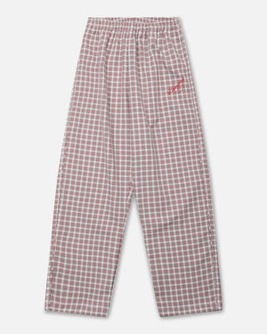 RUFF RIDER TRACK PANT - RED/WHITE PICNIC PLAID