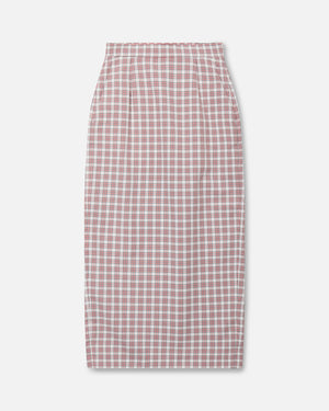 TUBO SKIRTS - RED/WHT PLAID