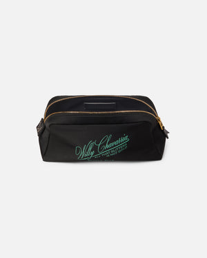 LABEL WASH BAG - UNI. GRN