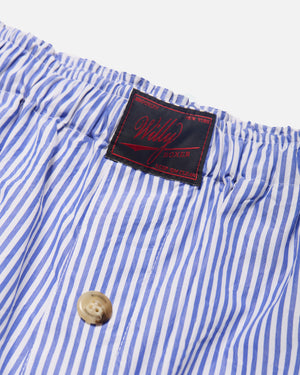 WILLY WOVEN BOXER - SL. BLUE STRIPE