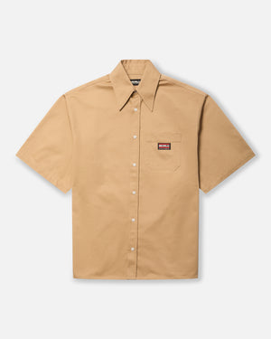 BIG WILLY S/S WORKSHIRT - TRAVERTINE