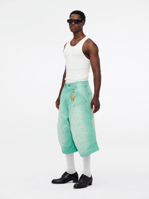 STOCKTON DBL KNEE SHORT - UNIFORM GREEN