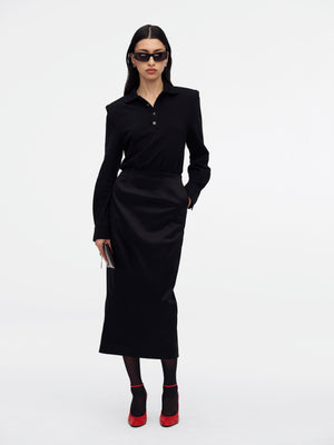 POLO DRESS - BLACK BEAUTY