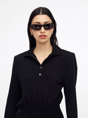 POLO DRESS - BLACK BEAUTY