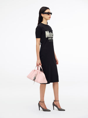 MODES DE WILLY -T SHIRT DRESS - BLACK BEAUTY