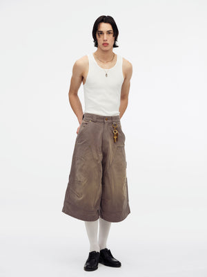 STOCKTON DBL KNEE SHORT - CONCRETE