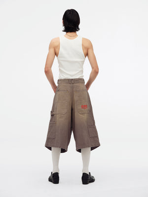 STOCKTON DBL KNEE SHORT - CONCRETE