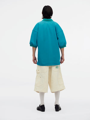 FOOTBALL POLO - BOUR. BLUE FL.