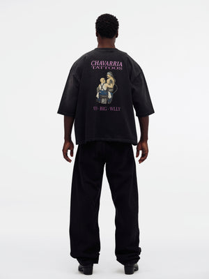WILLY TATTOO - BUFFALO TEE - BLACK BEAUTY