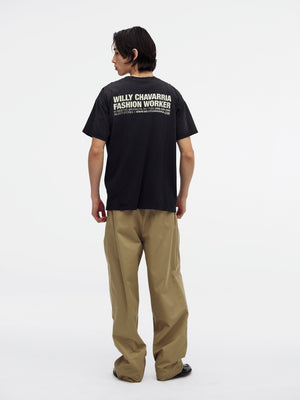 FASHION WORKER - EASY TEE - BLACK BEAUTY