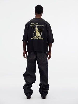 OUR LADY OF DISCERNMENT  - BUFFALO TEE - BLACK BEAUTY