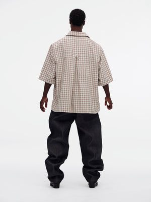 SS CORCORAN SHIRT - RED/WHT PLAID