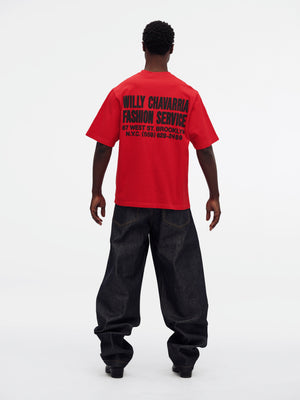 "FASHION SERVICES" - STANDARD TEE - RED HOT