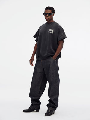 "HARDCORE" - MUSCLE TEE - BLACK BEAUTY