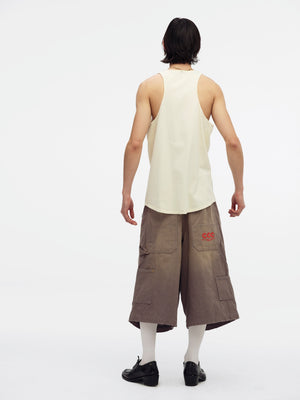 "HARDCORE" WILLY TANK TOP - SNOW WHITE