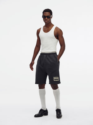 "HARDCORE" BUFFALO SWEATSHORT - BLACK BEAUTY