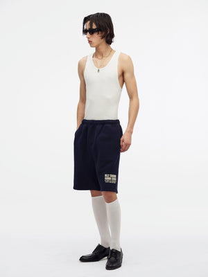 "FASHION SERVICES" - BUFFALO SWEATSHORT - PEACOAT