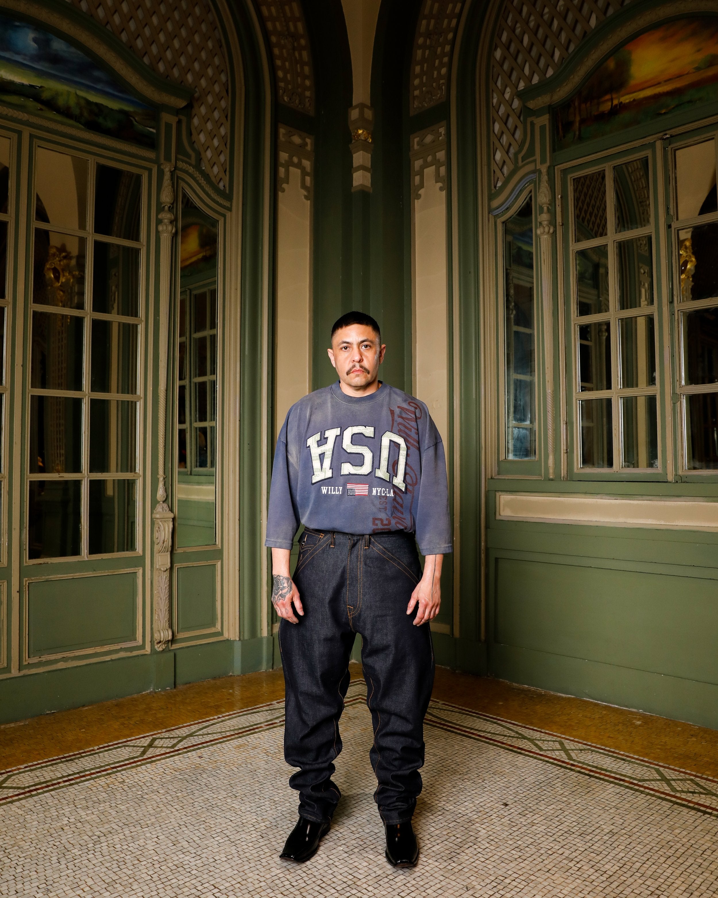 WILLY CHAVARRIA MOD CORT サイズS Willy Chavarria Long Short in Black – SVRN