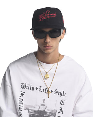 FINE FASHIONS CAP - BLACK